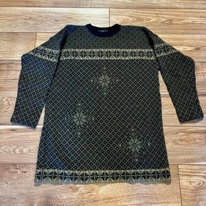 Skjæveland Norwegian Wool Knit Sweater Unisex size large